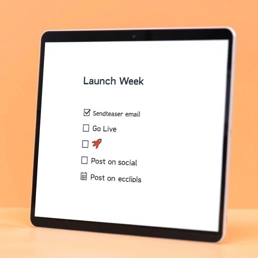 Digital Product Launch Checklist